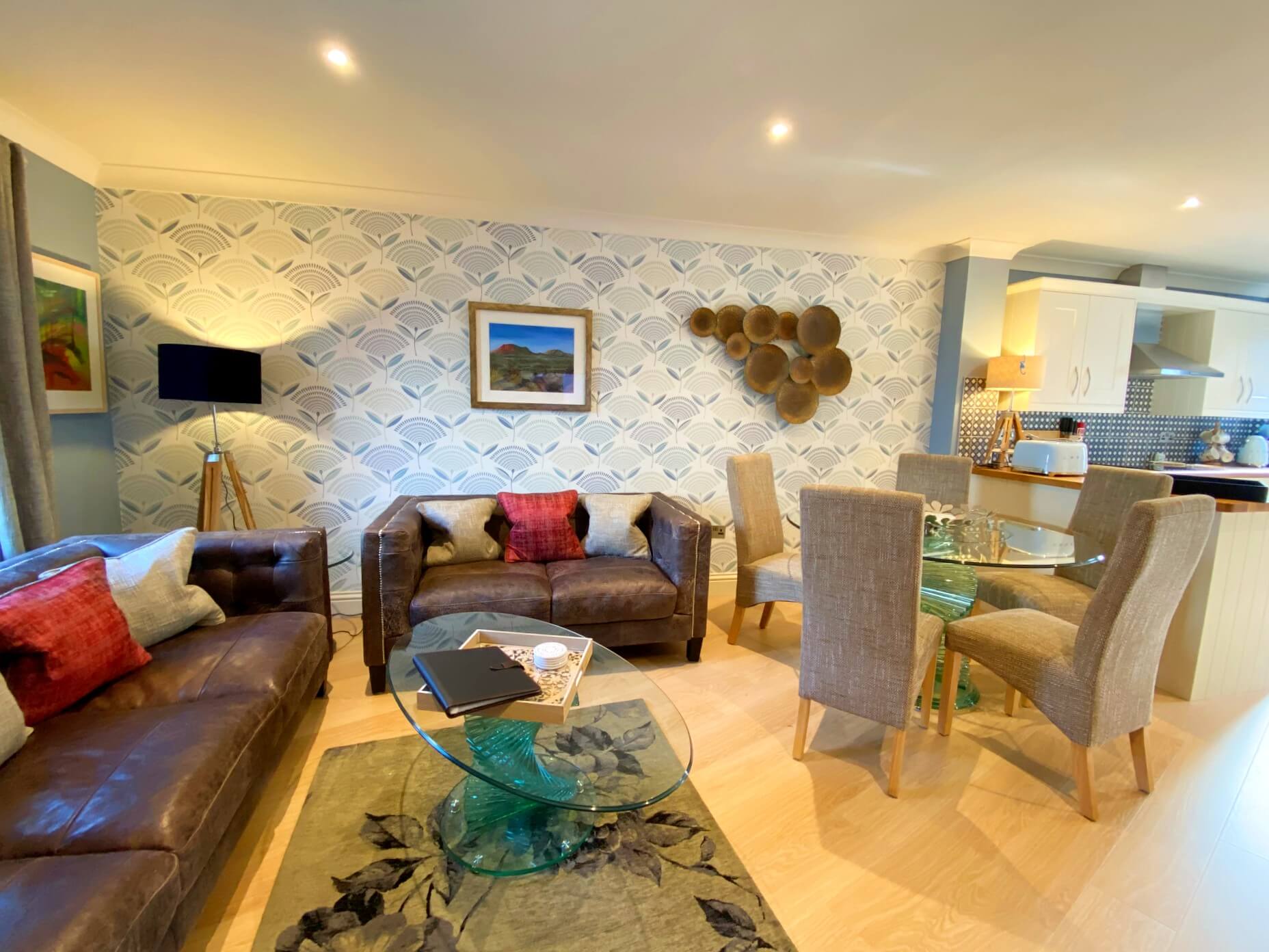 Lisburne Place Luxury Town House Self Catering Accommodation - open plan living area.