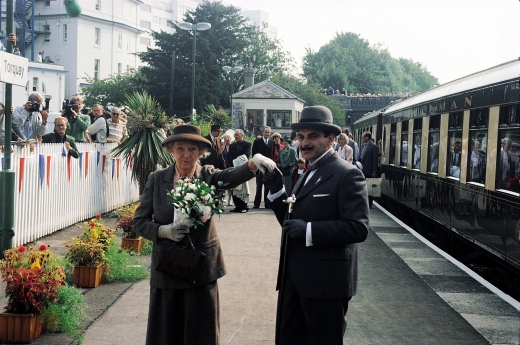 Agatha Christie born in Torquay. The meeting of Poirot and Marple.