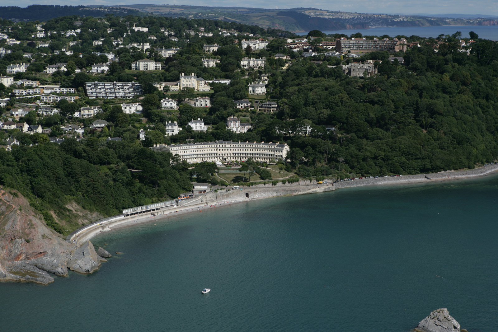 Meadfoot Beach close to The Hesketh Crescent Apartment and a favourite of Agatha Christie.