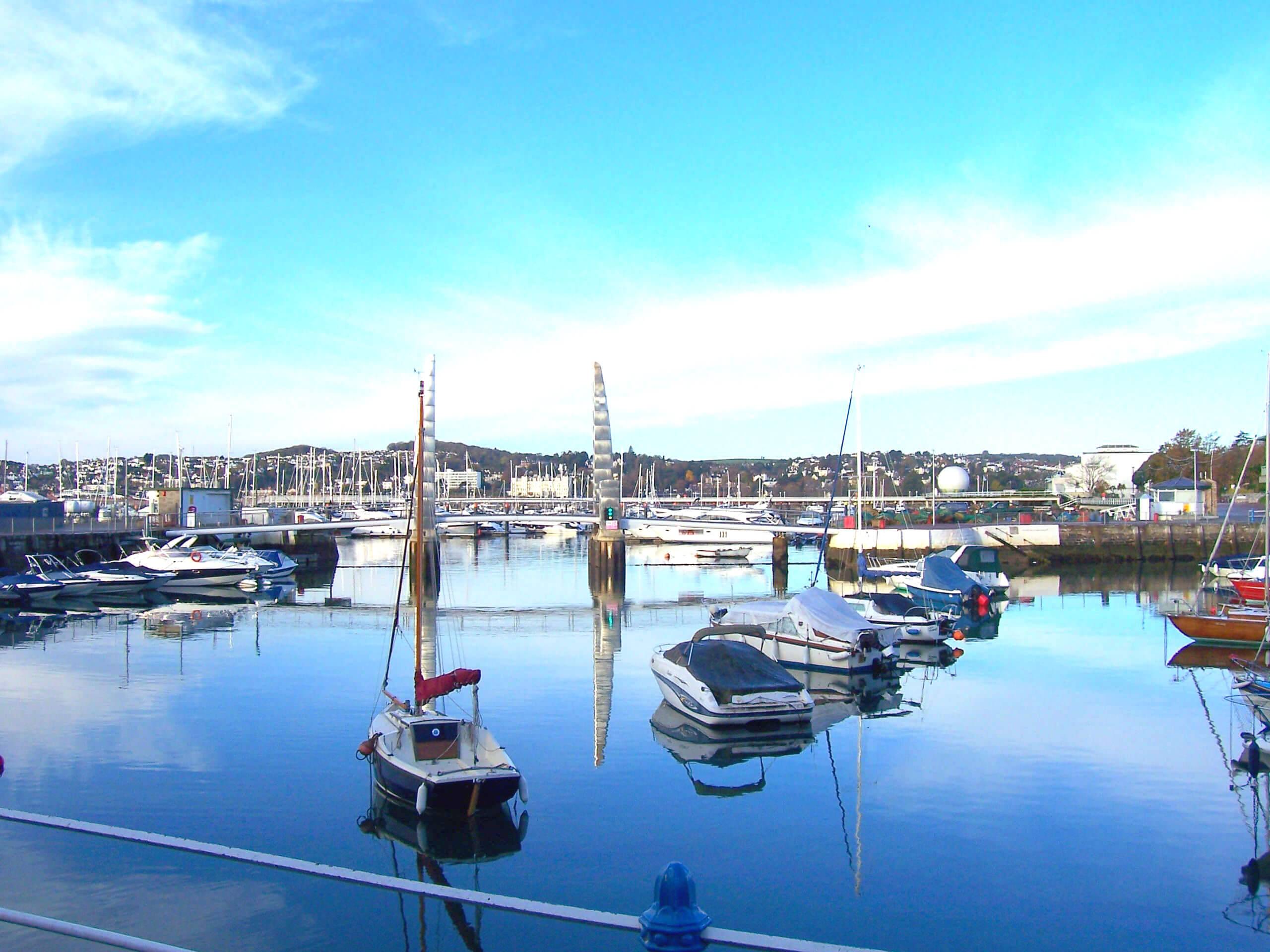 Torquay harbour just a short distance away from our accommodation in Torquay.